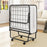 Cot Size Folding Bed Frame with Memory Foam Mattress and Metal Frame