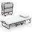 Cot Size Folding Bed with Memory Foam Mattress and Pillow