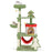 Cute Christmas Cat Tree with Sisal Scratching Posts and Gift Box Shaped Condo-Green