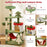 Cute Christmas Cat Tree with Sisal Scratching Posts and Gift Box Shaped Condo-Green