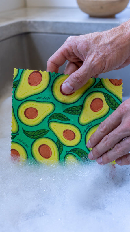 Beeswax Wrap Bulk Roll - Avocado Print