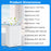 Dehumidifier with Auto Drain or Manual Drainage for Home Basement-White