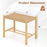 18 Inch Dining Stool Set of 2-Natural