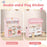 Double-Sided Kids Play Kitchen Set with Canopy and 2 Seats