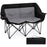 Double Camping Chair with Cup Holders Glass Racks and Mesh Pockets