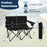 Double Camping Chair 2-Person Outdoor Folding Loveseat with Cup Holders