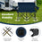 Double Camping Chair 2-Person Outdoor Folding Loveseat with Cup Holders