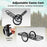 Double-Layer Deer Cart with 20 Inch Rubber Wheels