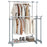 Double Rod Clothes Rack Heavy-Duty Metal Garment Rack