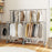 Double Rod Clothes Rack Heavy-Duty Metal Garment Rack