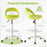Drafting Stool Rolling Tall Desk Chair with Wheels-Green