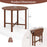 Dual Drop Leaf Dining Table for Small Spaces-Walnut