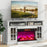 36 Inch 3-Sided 1500W Electric Fireplace with 7-Color Flame-Black