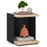 End Table 2-Tier Sofa Side Table with Open Storage Shelf-Oak