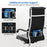 Ergonomic Leather Office Chair with Adjustable Height and Rocking Function-Black