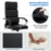 Ergonomic Leather Office Chair with Adjustable Height and Rocking Function-Black