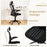 Ergonomic Mesh Office Chair with Adjustable Height for Home Office-Black