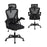 Ergonomic Mesh Office Chair with Adjustable Lumbar Support and Flip-up Armrests-Black