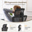 Ergonomic Mesh Office Chair with Adjustable Lumbar Support and Flip-up Armrests-Black