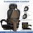 Ergonomic Office Chair High Back Mesh Desk Chair with Retractable Footrest-Black