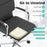 Ergonomic Office Desk Chair with Rocking Backrest and Height-adjustable Padded Seat-Gray