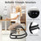 Wooden Ergonomic Backless Rocking Kneeling Chair with Padded Cushion-Gray