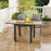31.5-63 Inches Extendable Patio Table for 4-6 People-Natural