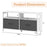 Fabric Chest of Drawers with 2 Drawers and 2 Open Shelves-White