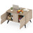 Farmhouse Accent Modern Coffee Table with Storage for Living Room Bedroom-Natural