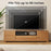 Farmhouse Rustic TV Stand for TVs up to 80"-Natural