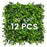 12 Pieces 20 x 20 Inch Artificial Greenery Foliage Panels with Insertable Branches