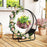 Firewood Log Hoop 20 Inch Round Heavy-duty Metal Curved Log Rack with Stand