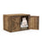 Flip Top Hidden Cat Washroom Furniture with Double Barn Doors and Removable Divider