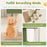 Floor to Ceiling Cat Tree with 86-99.5 Inch Adjustable Height and Extra Post-Green