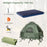 5-in-1 2-Person Foldable Outdoor Camping Tent Cot with Air Mattress and Sleeping Bag