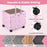 Foldable Utility Cart on 4 Rotate Wheels with Cup Holder