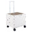 Foldable Utility Cart on 4 Rotate Wheels with Cup Holder