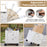 Foldable Utility Cart on 4 Rotate Wheels with Cup Holder