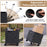 Foldable Utility Cart on 4 Rotate Wheels with Cup Holder