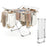 Folding Aluminum Clothes Drying Rack with 2 Side Wings