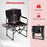 Folding Camping Chair with Side Table and Cup Holder with Carrying Bag