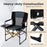 Folding Camping Chair with Side Table and Cup Holder with Carrying Bag