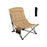 Folding Camping Chair for Adults with Adjustable Backrest and Carrying Bag-Khaki