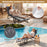 Folding Camping Cot with Mattress 3 in 1 Convertible Single Sofa Chaise Lounge Chair Sleeper-Gray