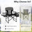 Folding Camping Directors Chair with Cooler Bag and Side Table