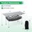 Patio Folding Camping Table with Roll-up Tabletop and Mesh Basket