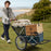 550 LBS Folding Deer Game Cart with Polyester Liner for Hunting
