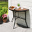 Half-Round Folding Event Table with Metal Frame