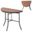 Half-Round Folding Event Table with Metal Frame
