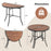 Half-Round Folding Event Table with Metal Frame